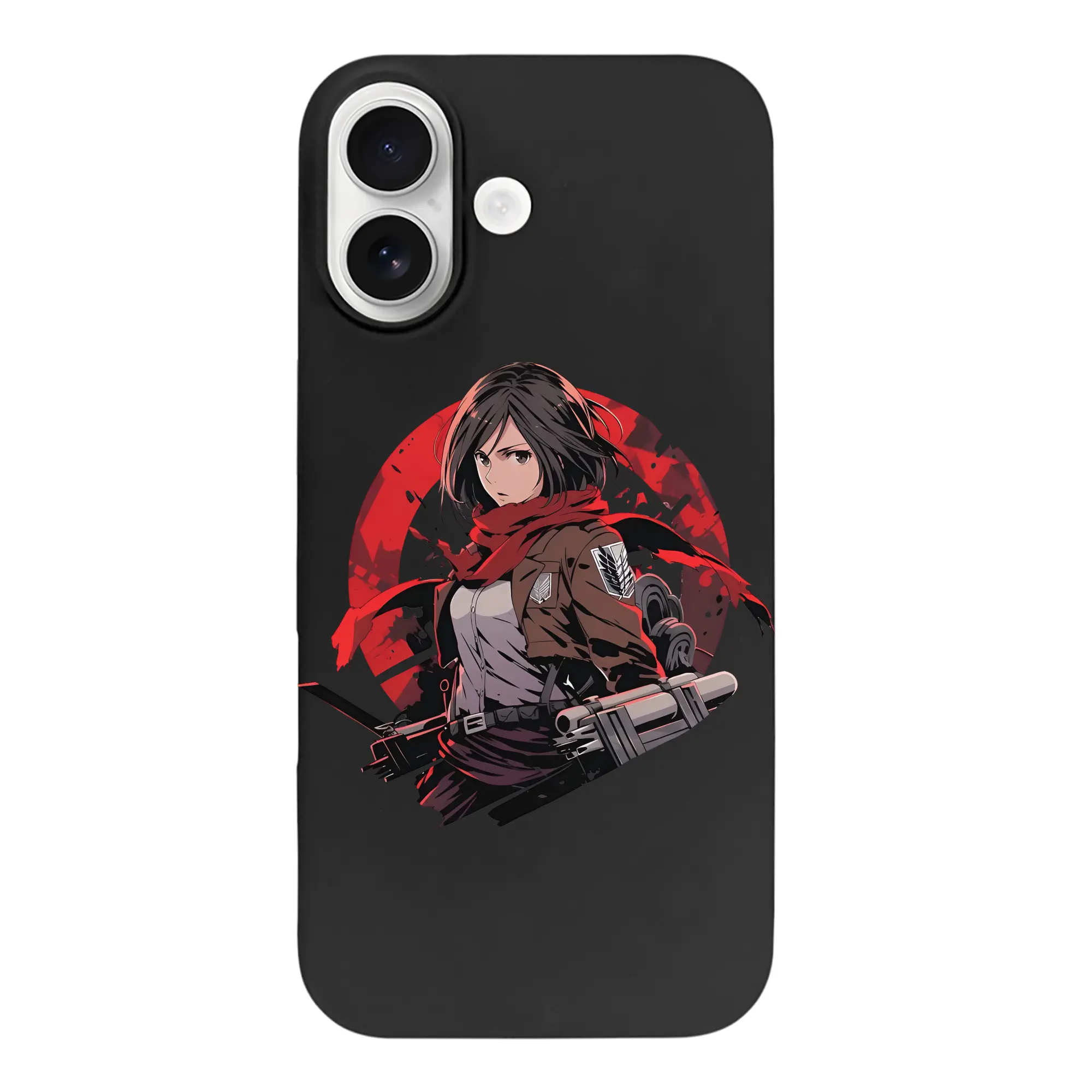 進撃の巨人 グッズ ミカサ・アッカーマン - iPhone 17 シリーズ シリコンケース 薄型 耐衝撃 指紋防止 ソフトタッチカバー 精密フィット 傷防止 保護ケース iPhone 17/17 Air/17 Pro/17 Pro Max 対応